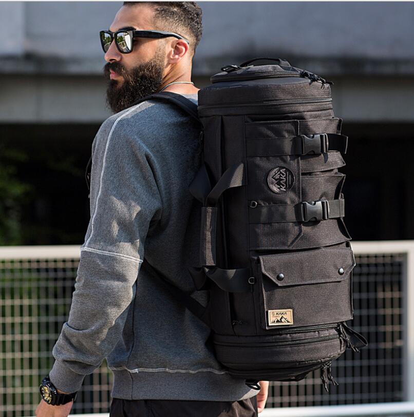 Streetwear Brand Backpack - KAKA-mochila de viaje para hombre, bolso
