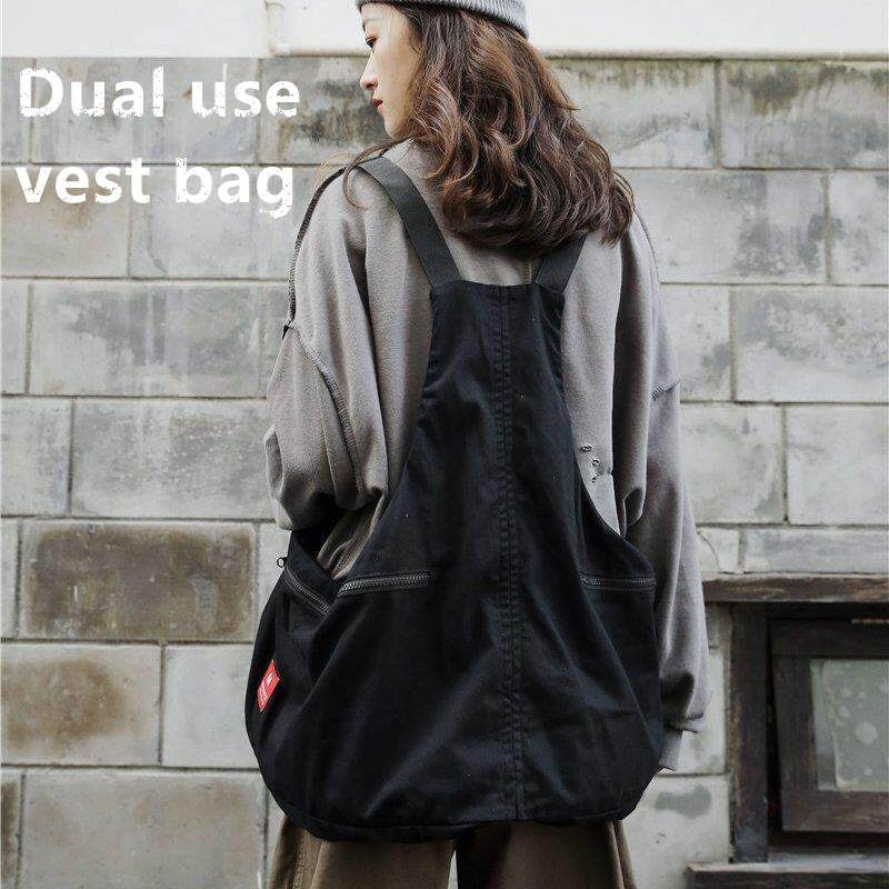 Streetwear Brand Backpack - Mochila de Doble Uso Estilo Chaleco,