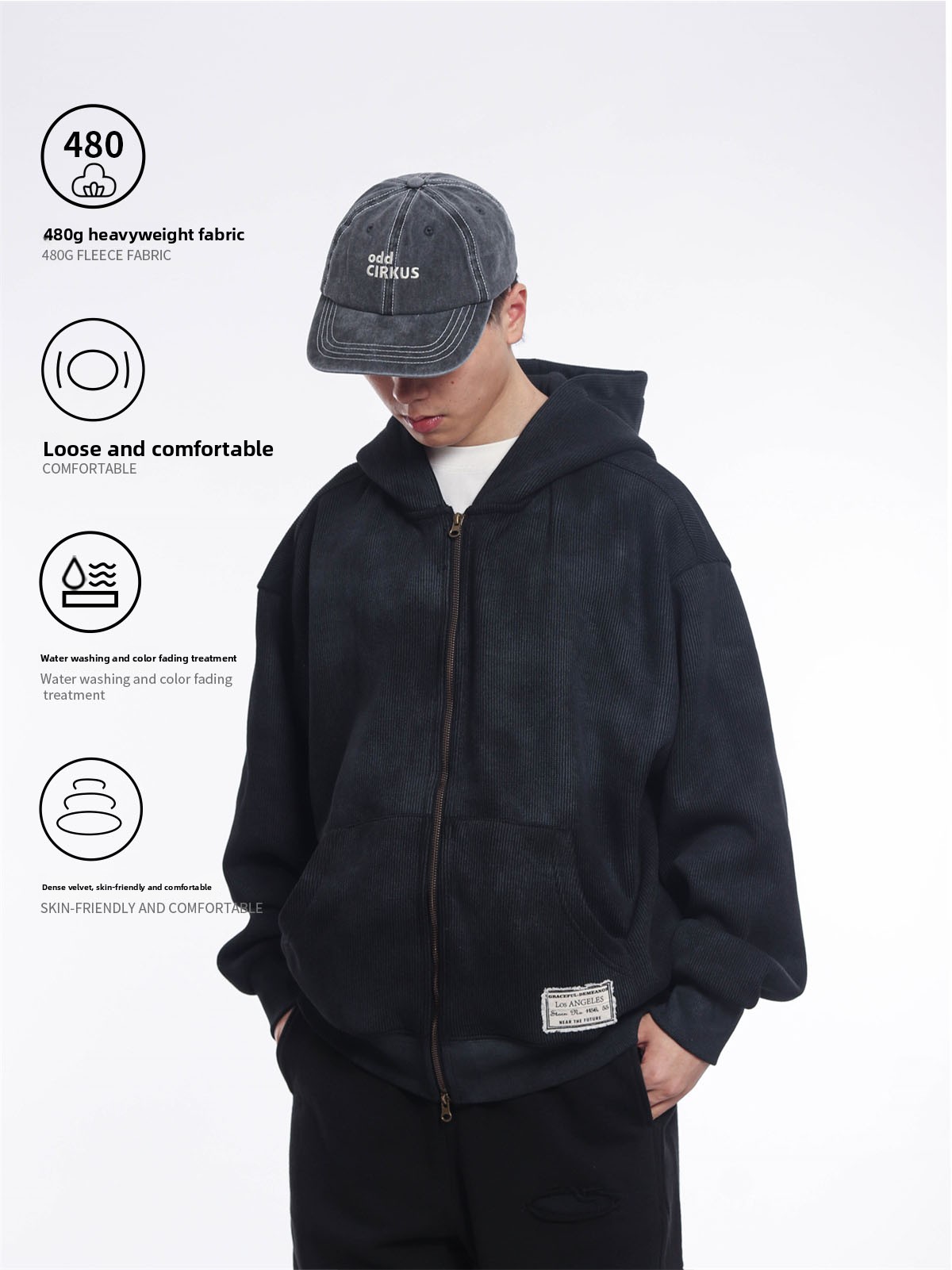 Sudadera con capucha retro de  - Streetwear Brand Japanese reseña y precio