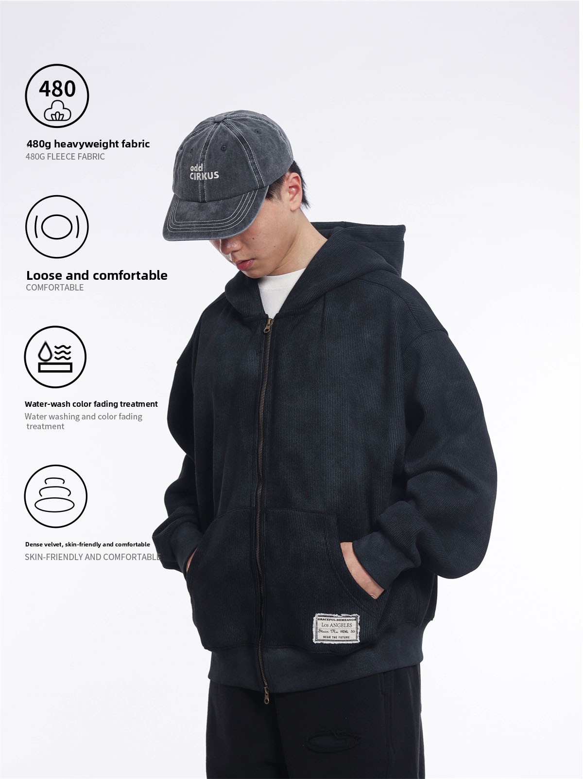 Sudadera con capucha retro de  - Streetwear Brand Japanese reseña y precio