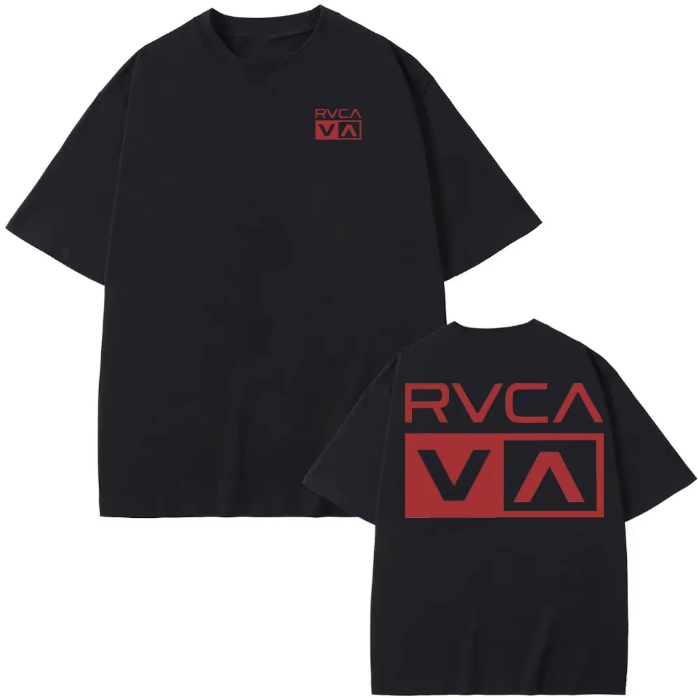 Camiseta RVCA negra de verano, - Streetwear Brand Designs reseña y precio